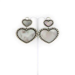 LAGOS Maya Mother of Pearl Heart Inlay Drop Earrings